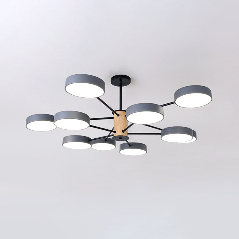 Modern Led Nordic Branch Chandelier - Acrylic Living Room Ceiling Light 10 / Grey