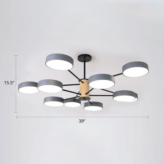 Modern Led Nordic Branch Chandelier - Acrylic Living Room Ceiling Light