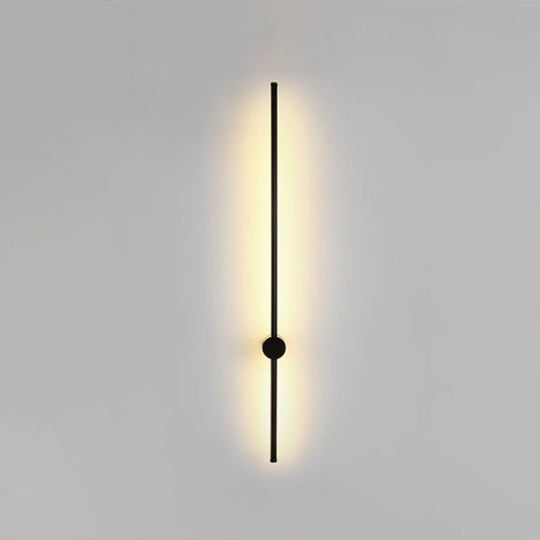 Swivel Stick Wall Sconce - Minimalist Metal Bedside Led Light