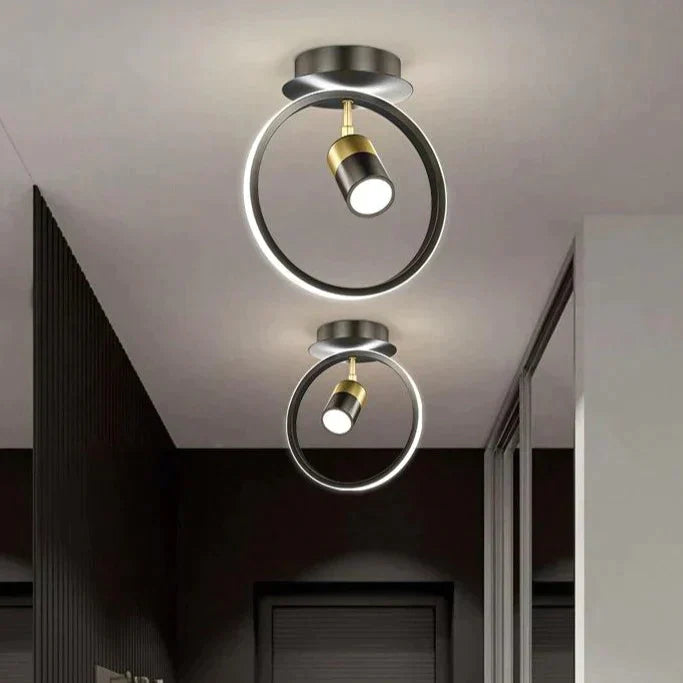 Luxury Creative Black Aisle Balcony Ceiling Lamp