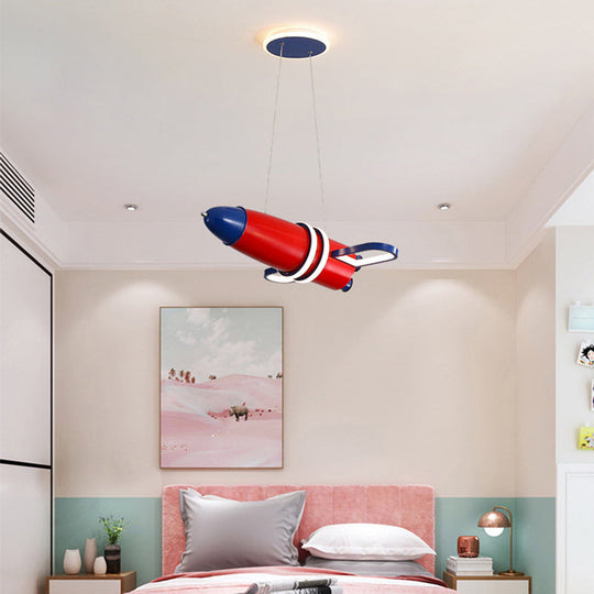 Colorful Satellite Pendant Light - Led Cartoon Chandelier For Baby Room