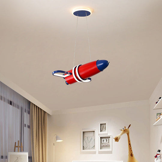 Colorful Satellite Pendant Light - Led Cartoon Chandelier For Baby Room