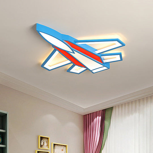 Cartoon Plane LED Flush Mount Ceiling Light - Perfect for Children's Rooms