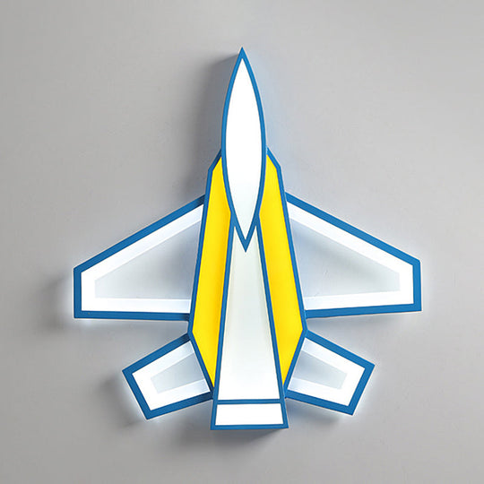 Cartoon Plane LED Flush Mount Ceiling Light - Perfect for Children's Rooms