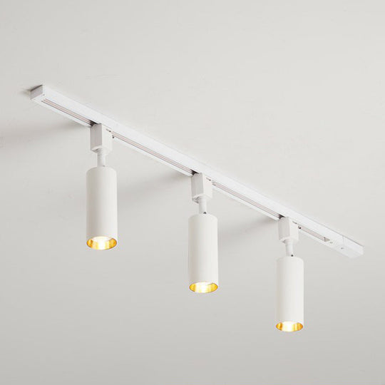 Nordic Style Tubular Led Track Lamp - Modern Metallic Living Room Spotlight 3 / White Large