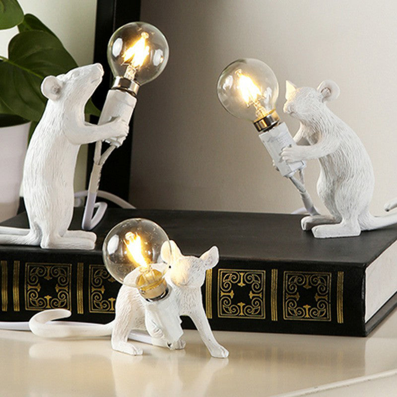 Kids Night Stand Lamp - Mini Mouse Shaped Table Light (Resin) With 1 Head Novelty Bedroom Lighting