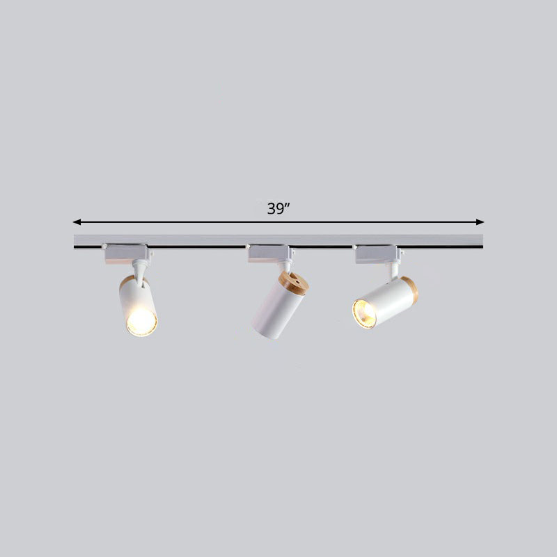 Minimalist Metal LED Track Lamp - Tube Shape for Bedroom Ceiling Lighting