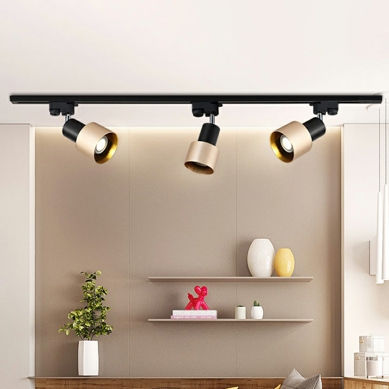 Modern Metal Track Lighting Fixture - Grenade Shaped Design for Living Room