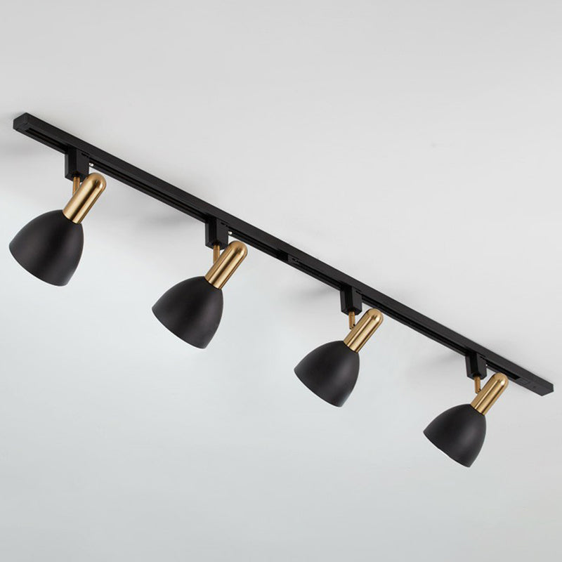 Sleek Macaron Style Metal Semi Flush Tracklight Spotlight - Perfect for Living Room