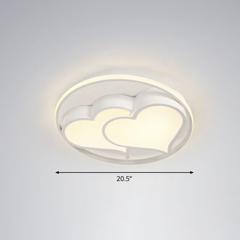 Ultrathin Led Flush Mount Bedroom Ceiling Fixture - Acrylic & Contemporary Lighting White / Remote