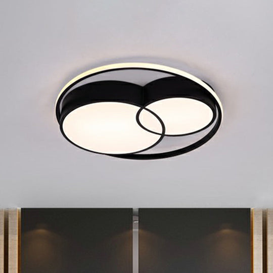 Ultrathin LED Flush Mount Bedroom Ceiling Fixture - Acrylic & Contemporary Lighting