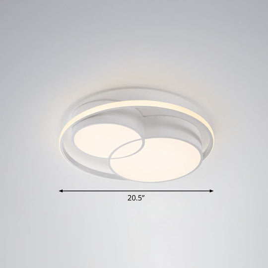 Ultrathin LED Flush Mount Bedroom Ceiling Fixture - Acrylic & Contemporary Lighting