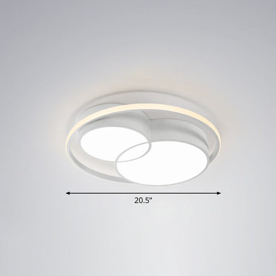 Ultrathin LED Flush Mount Bedroom Ceiling Fixture - Acrylic & Contemporary Lighting