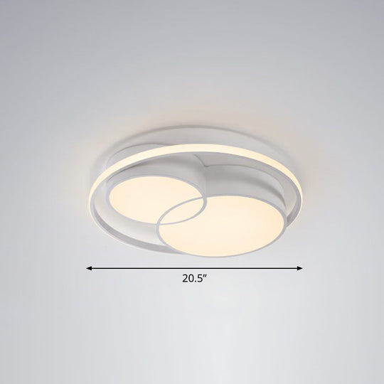 Ultrathin LED Flush Mount Bedroom Ceiling Fixture - Acrylic & Contemporary Lighting