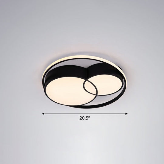 Ultrathin LED Flush Mount Bedroom Ceiling Fixture - Acrylic & Contemporary Lighting