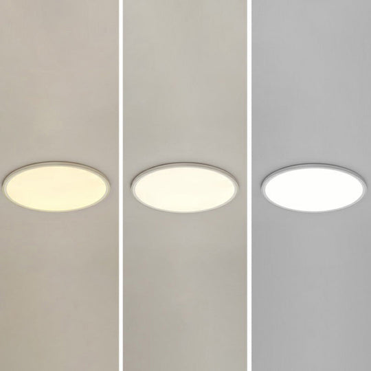 Led Ceiling Mount Fixture - Ultrathin & Simple Acrylic Flushmount Lighting In White / 16 Third Gear