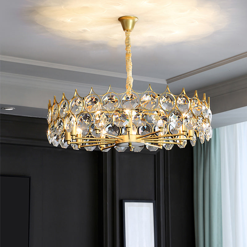 Teardrop Crystal Chandelier: Postmodern Hanging Ceiling Light For Your Dining Room