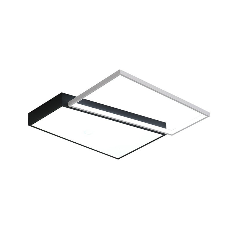 Modern Led Flush Mount Light For Bedroom Ceiling With Sleek Acrylic Shade