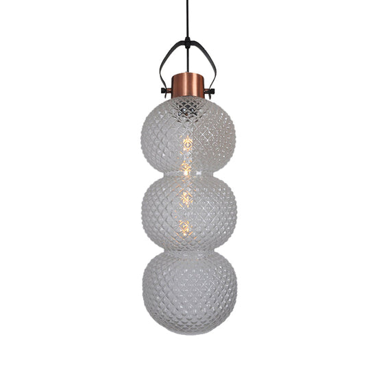 Modern Bubble Hanging Light: White/Chrome/Amber Glass 1 Head Ceiling Suspension Lamp For Hallway