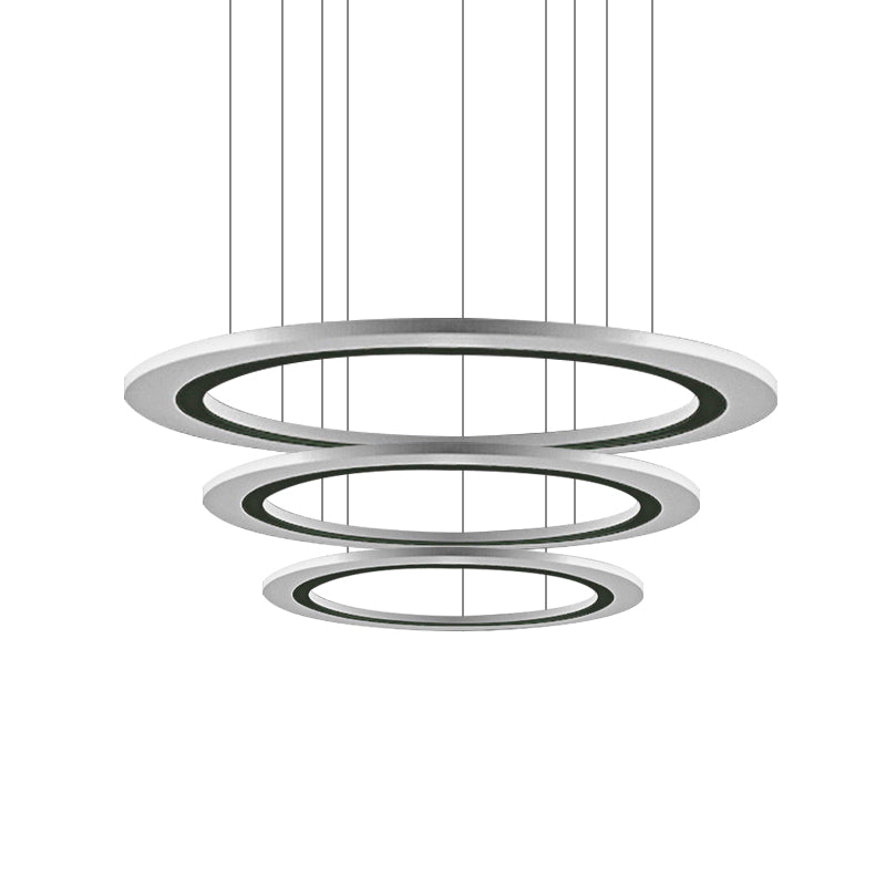 Sleek Acrylic Led Chandelier Pendant Light With Diy Design - Warm/White Ideal For Living Room