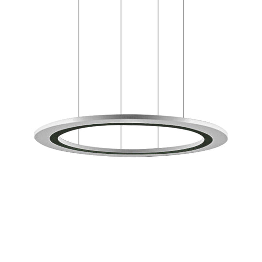 Sleek Acrylic Led Chandelier Pendant Light With Diy Design - Warm/White Ideal For Living Room