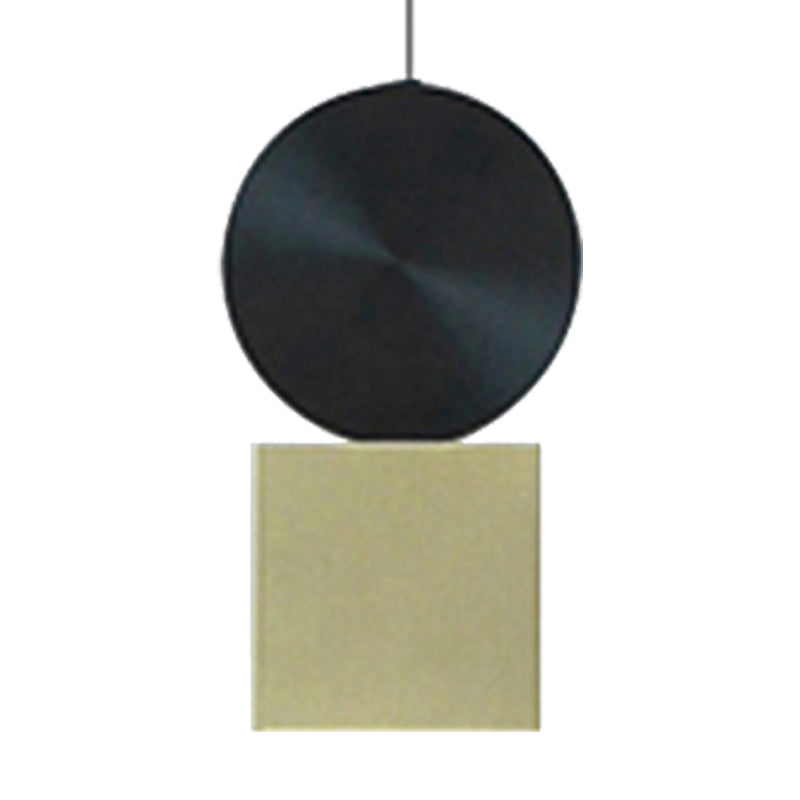 Minimalist Metal Pendant Light In Gold - Drum/Saucer/Cylinder Design Ideal For Hallways 1 Head