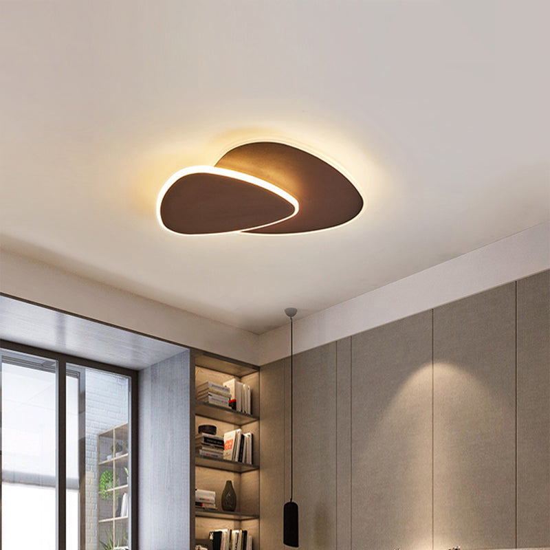 Flush Mount LED Ceiling Light - Triangular Nordic Style, Acrylic Fixture for Corridors