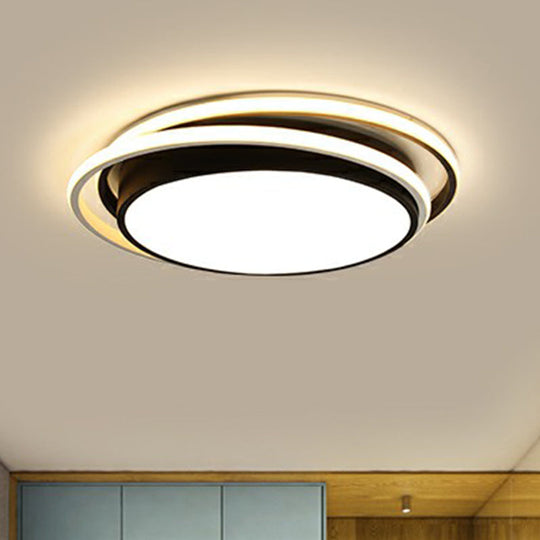 Nordic Round LED Flush Light for Living Room Ceiling Fixture