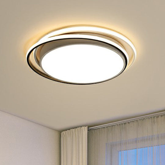 Nordic Round LED Flush Light for Living Room Ceiling Fixture