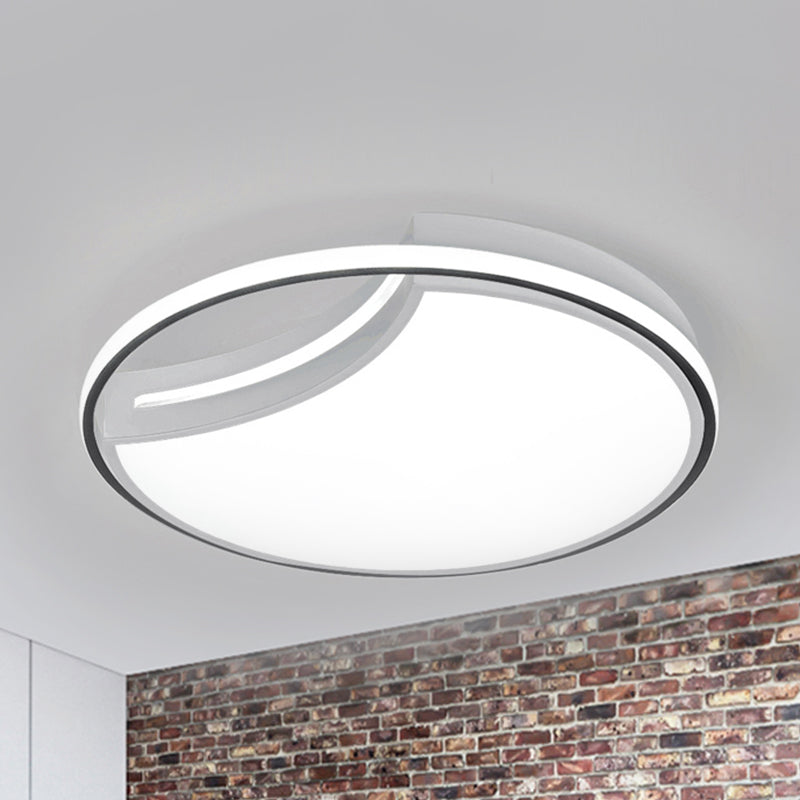 Modern Acrylic Ceiling Lamp: Incomplete Circle Design, Stylish Ceiling Mount Light for Foyer