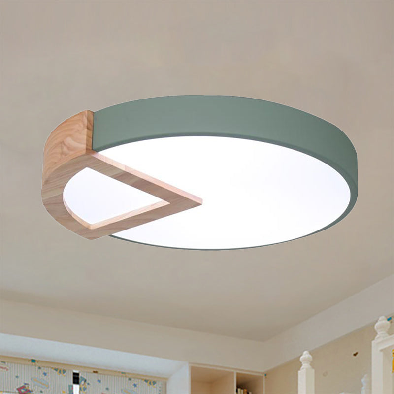 Nordic Macaron Flush Mount Light For Kids Bedrooms