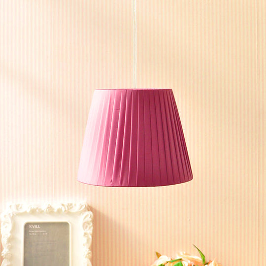 Nordic Style Fabric Bucket Pendant Light - Perfect For Hotel Bedrooms