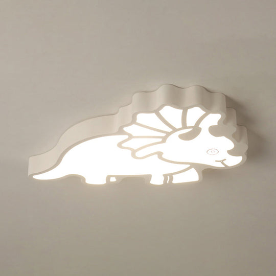 Spinosaurus Led Ceiling Light: Modern Acrylic Lamp For Childs Bedroom