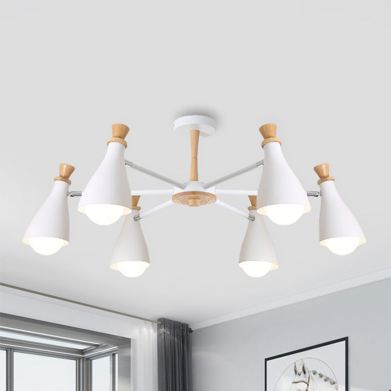 Macaron Style Metal Bottle Chandelier - Ideal For Living Room And Nursery Stylish Hanging Light