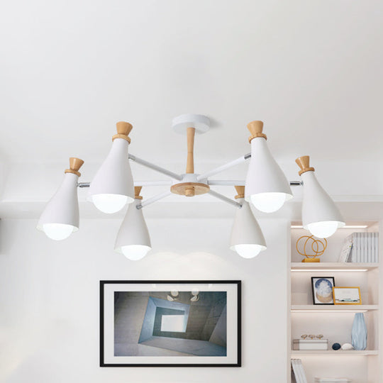 Macaron Style Metal Bottle Chandelier - Ideal For Living Room And Nursery Stylish Hanging Light