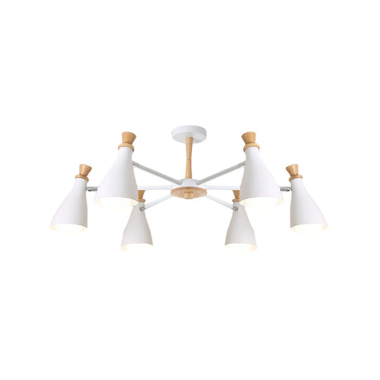 Macaron Style Metal Bottle Chandelier - Ideal For Living Room And Nursery Stylish Hanging Light