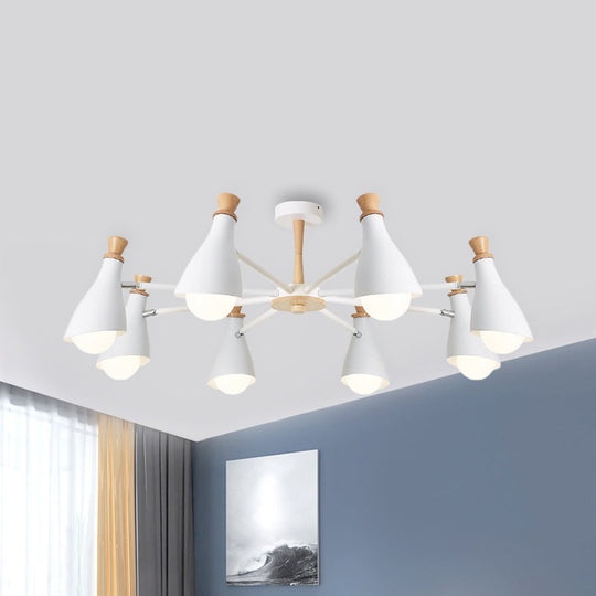 Macaron Style Metal Bottle Chandelier - Ideal For Living Room And Nursery Stylish Hanging Light