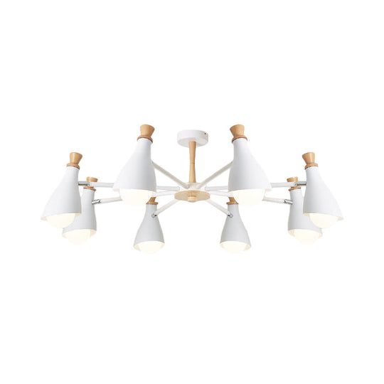 Macaron Style Metal Bottle Chandelier - Ideal For Living Room And Nursery Stylish Hanging Light