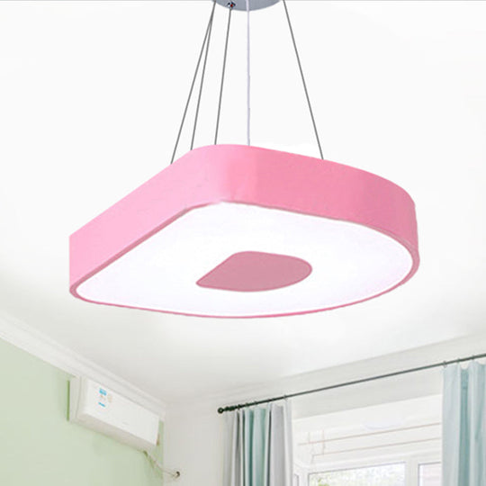 Adorable Baby Bedroom Pendant Light - Lovely Letter Acrylic Led Suspension