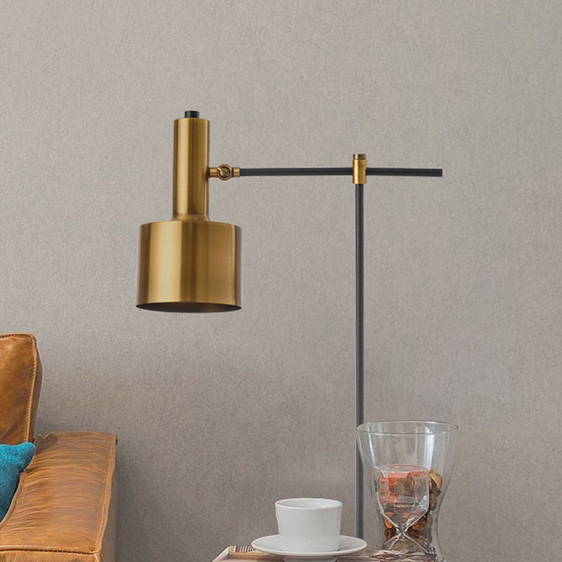 Metal Reading Book Light - Gold-Black Table Lamp