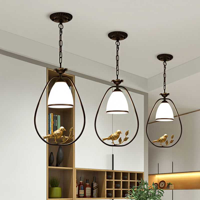 Black Metal Pendant Light With Cone Shade