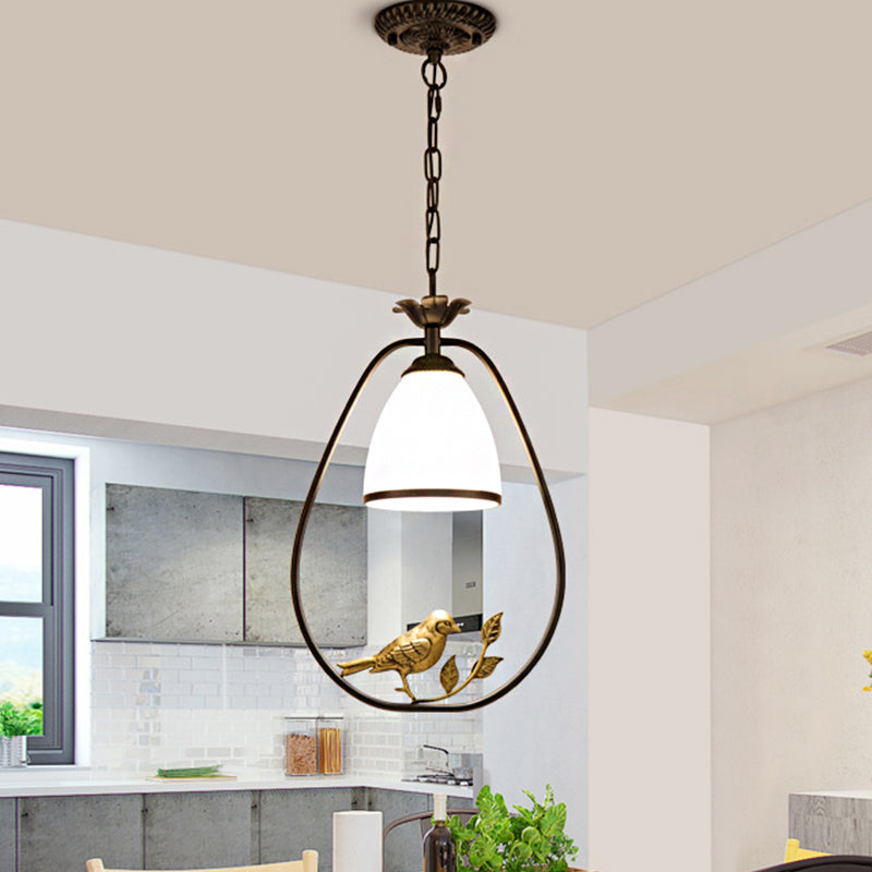 Black Metal Pendant Light With Cone Shade