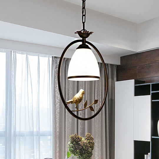 Black Metal Pendant Light With Cone Shade