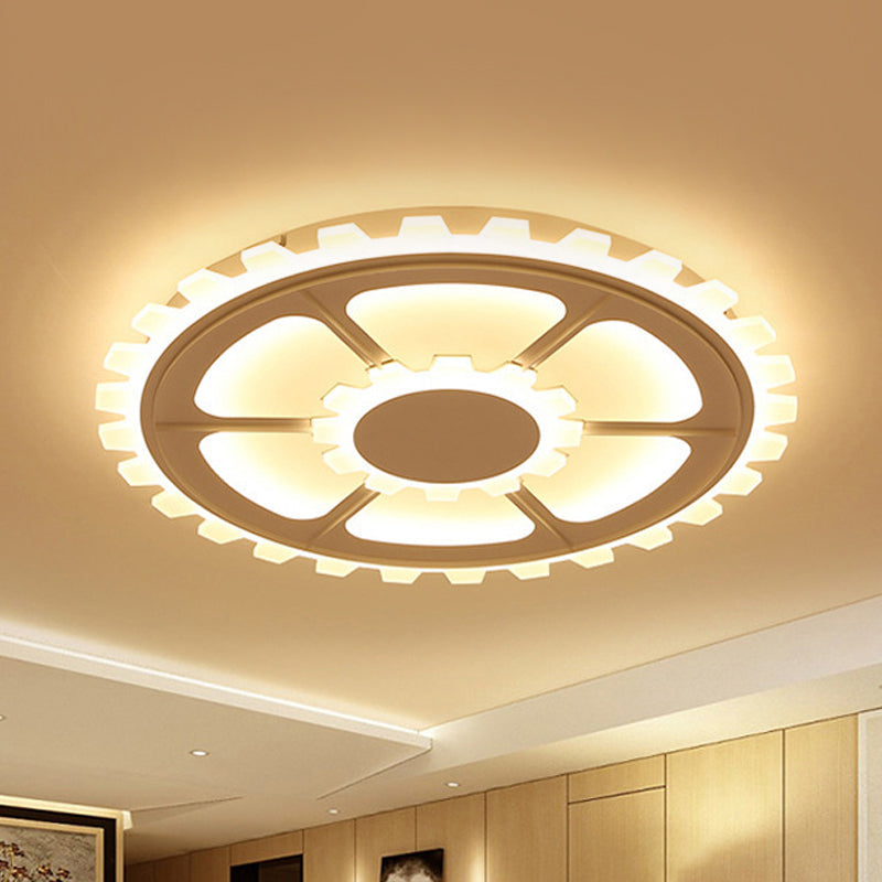 Modern White LED Flower Ceiling Light for Kids' Bedroom