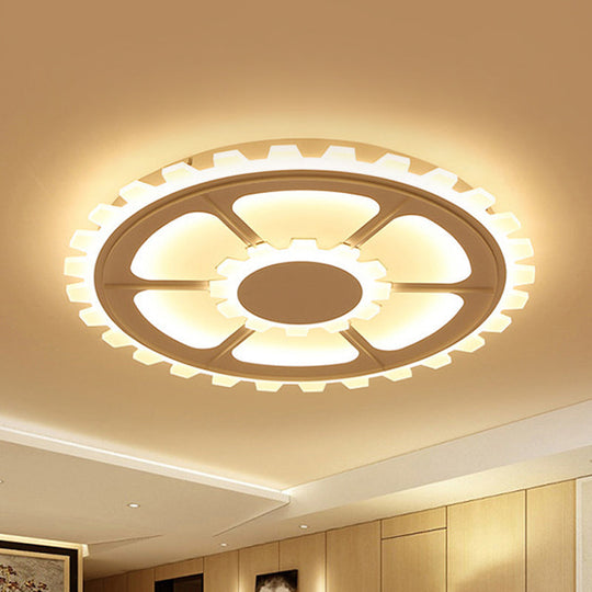 Modern White Led Flower Ceiling Light For Kids Bedroom