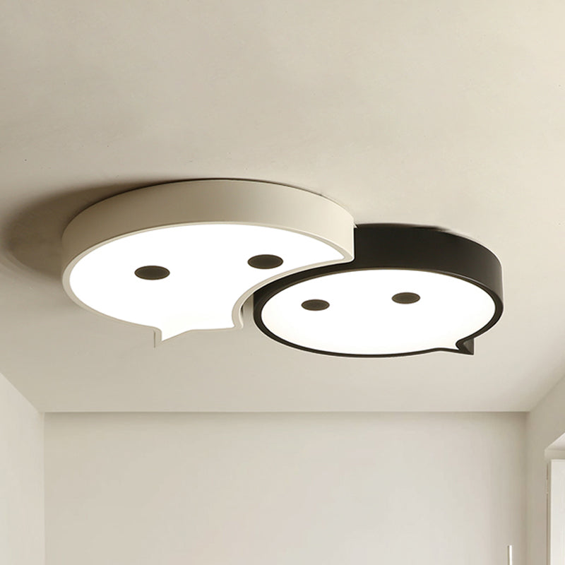 Baby Elf LED Ceiling Mount Light: Charming Metal and Acrylic Lamp for Child's Bedroom