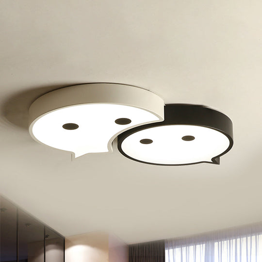 Baby Elf LED Ceiling Mount Light: Charming Metal and Acrylic Lamp for Child's Bedroom