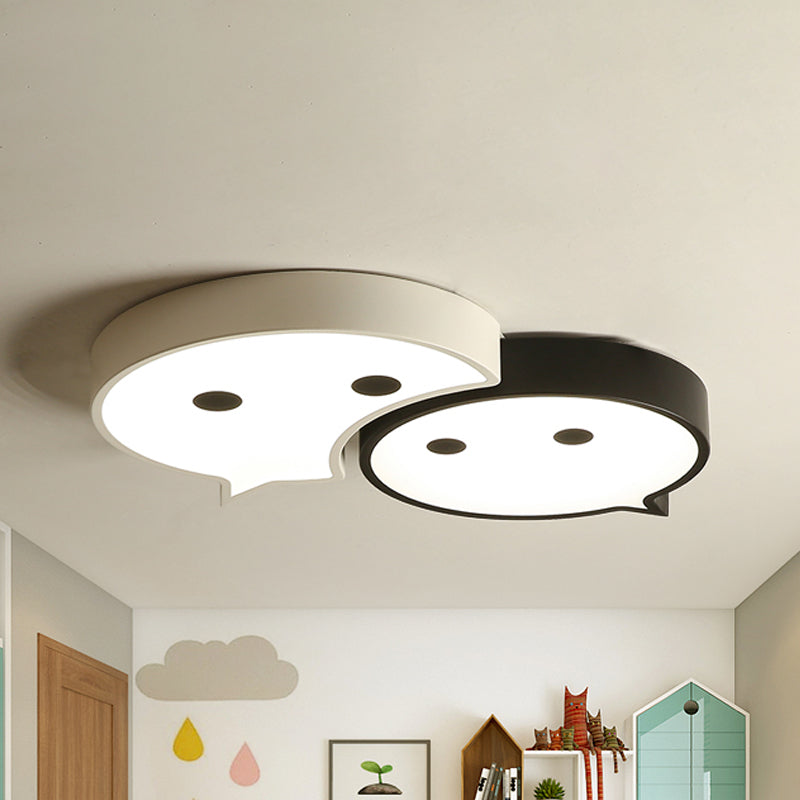 Baby Elf LED Ceiling Mount Light: Charming Metal and Acrylic Lamp for Child's Bedroom