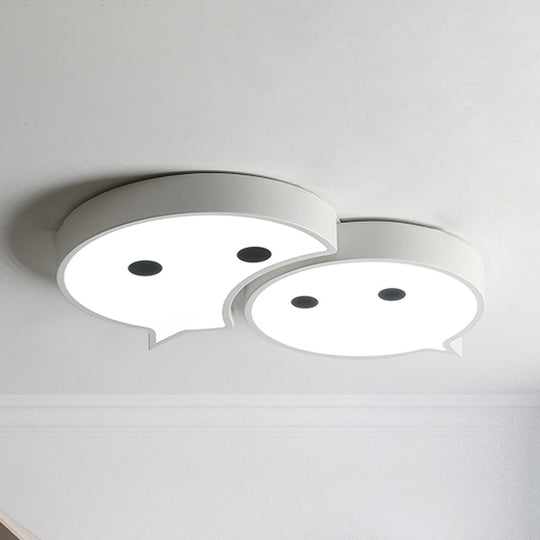 Baby Elf LED Ceiling Mount Light: Charming Metal and Acrylic Lamp for Child's Bedroom