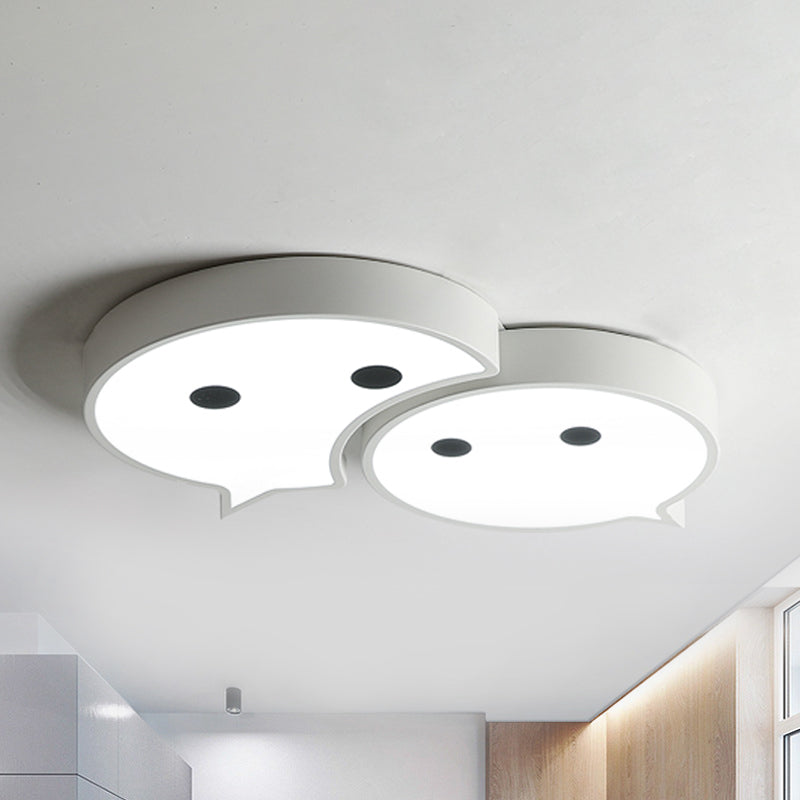 Baby Elf LED Ceiling Mount Light: Charming Metal and Acrylic Lamp for Child's Bedroom